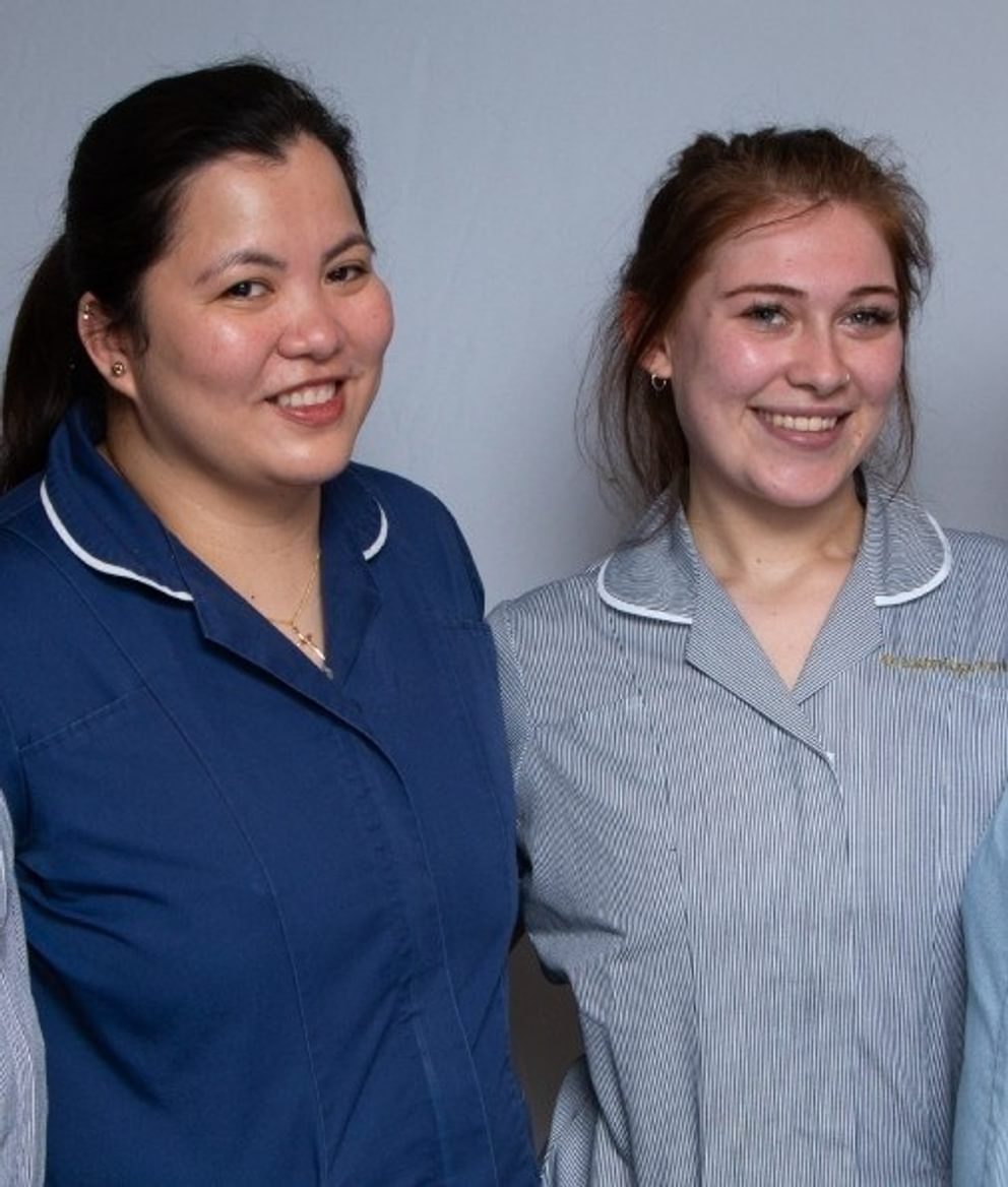 Two dementia care specialists team members at Caring Homes.