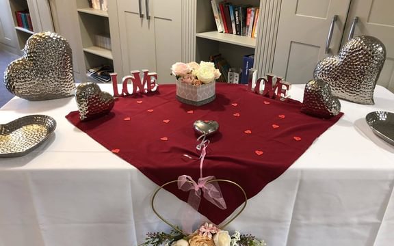 Valentines Decorations at Broadbridge Park