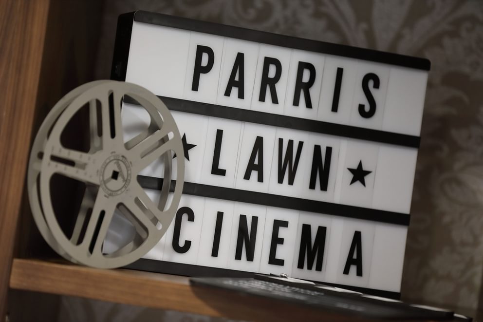 Parris lawn care home cinema sign 1 3360x2240