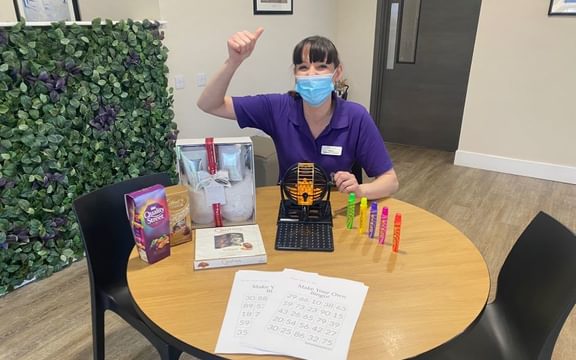 Bingo fun at The Manor Care Home