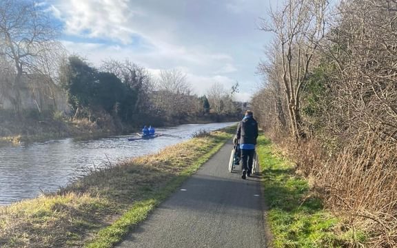Canal walk for residents at The Manor