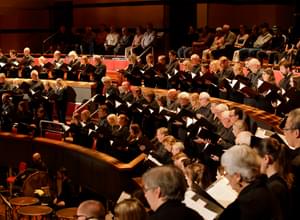 Photograph of the CBSO Chorus performing at Symphony Hall