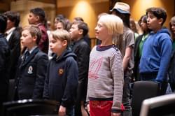 Photograph of children rehearsing at CBSO Centre.