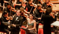 Photograph of Jennifer France and Patrick Terry performing with the CBSO.
