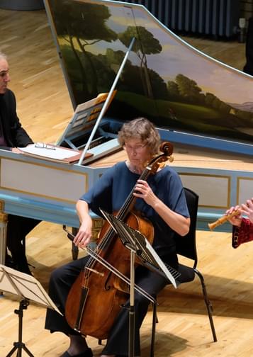 Photograph of the CBSO Baroque Ensemble performing at CBSO Centre.