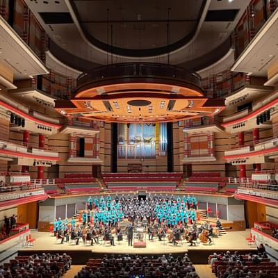 City of Birmingham Choir performing with the CBSO in Symphony Hall.