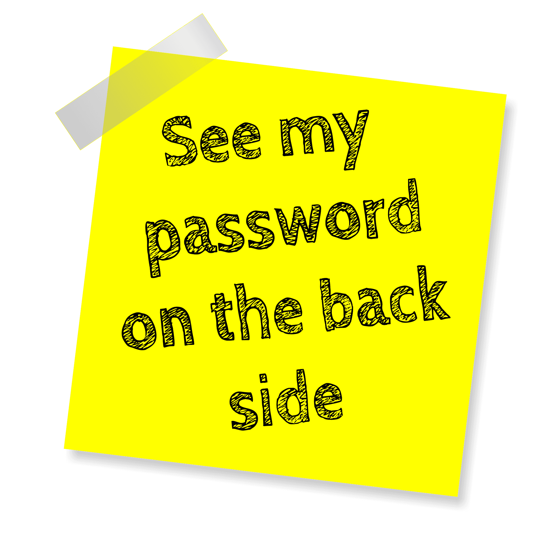 Passwords and sticky notes