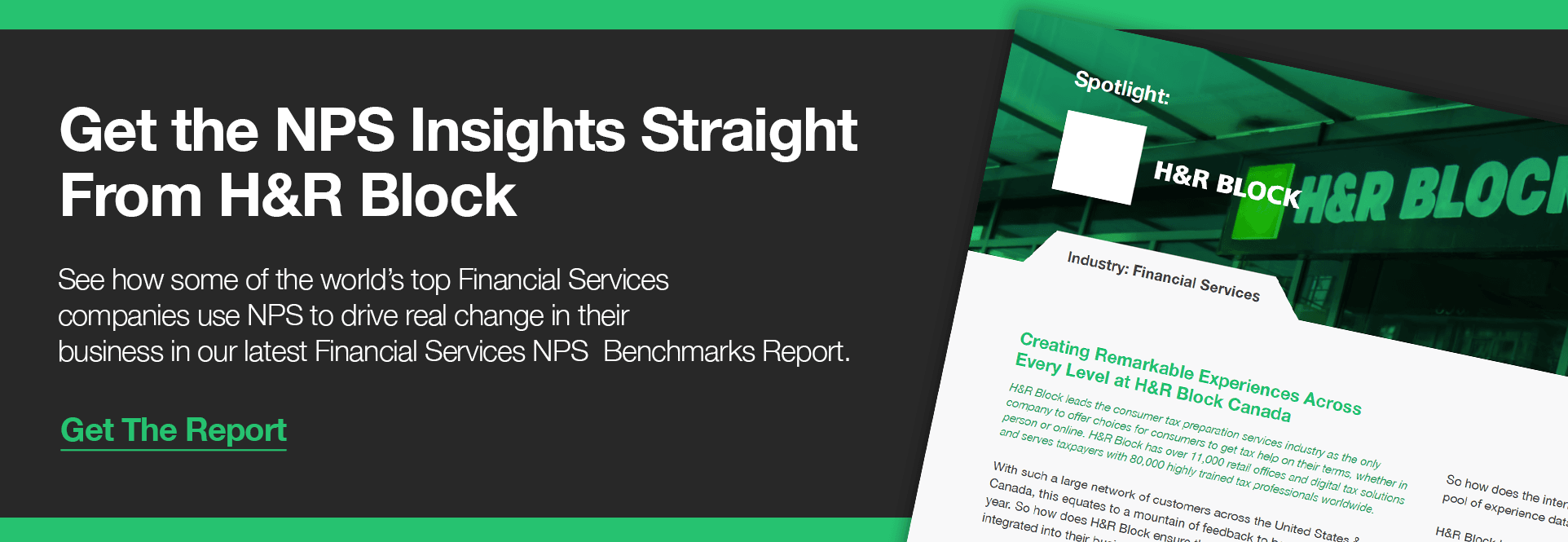 H&R Block NPS Benchmarks H&R Block NPS Benchmarks