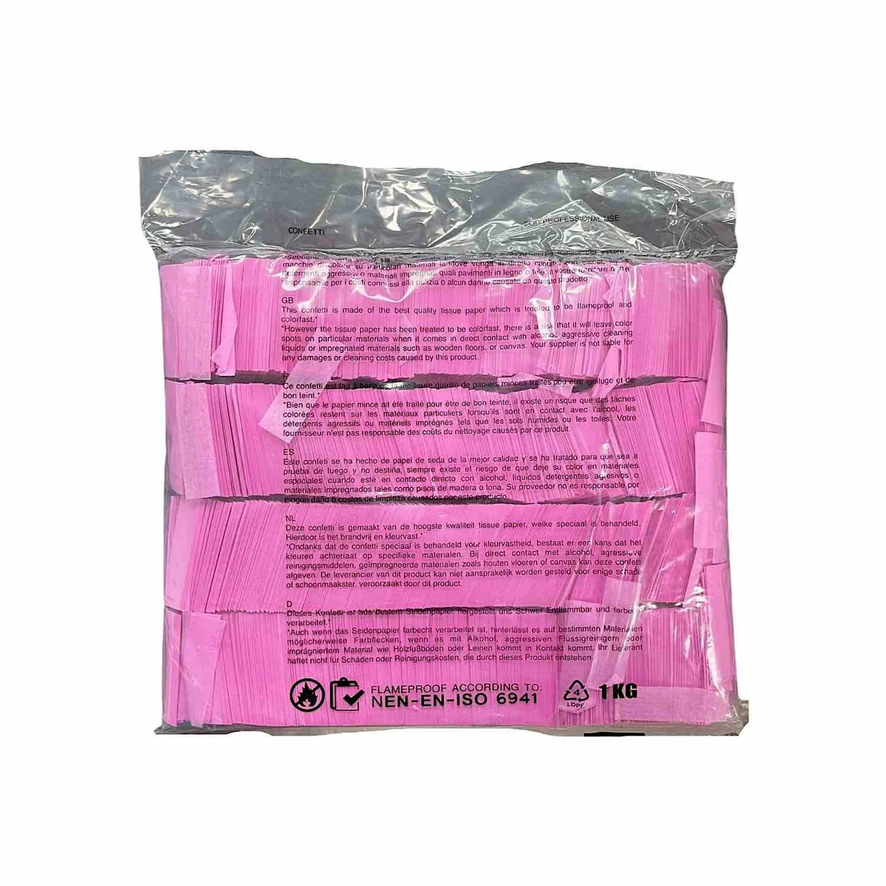 1kg Pink Confetti