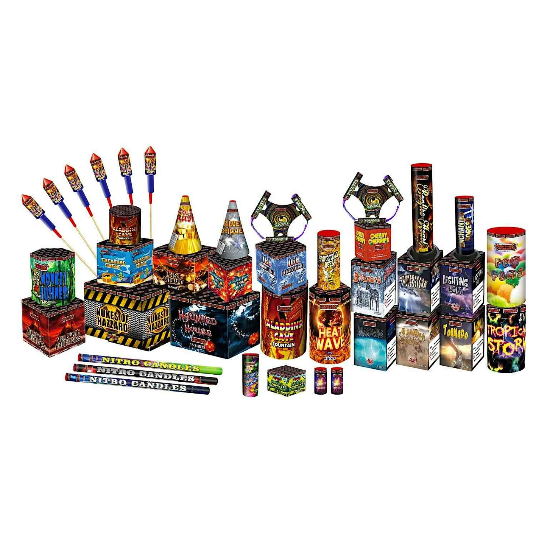 Dynamic Box Firework Big Bash Selection Box by Jonathan's Fireworks | Chorlton Fireworks