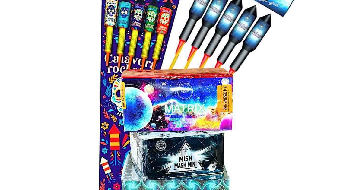 Firework Shop Rockets Remixed Barrage & Rocket Pack | Bulk Firework Shop Deals | Manchester