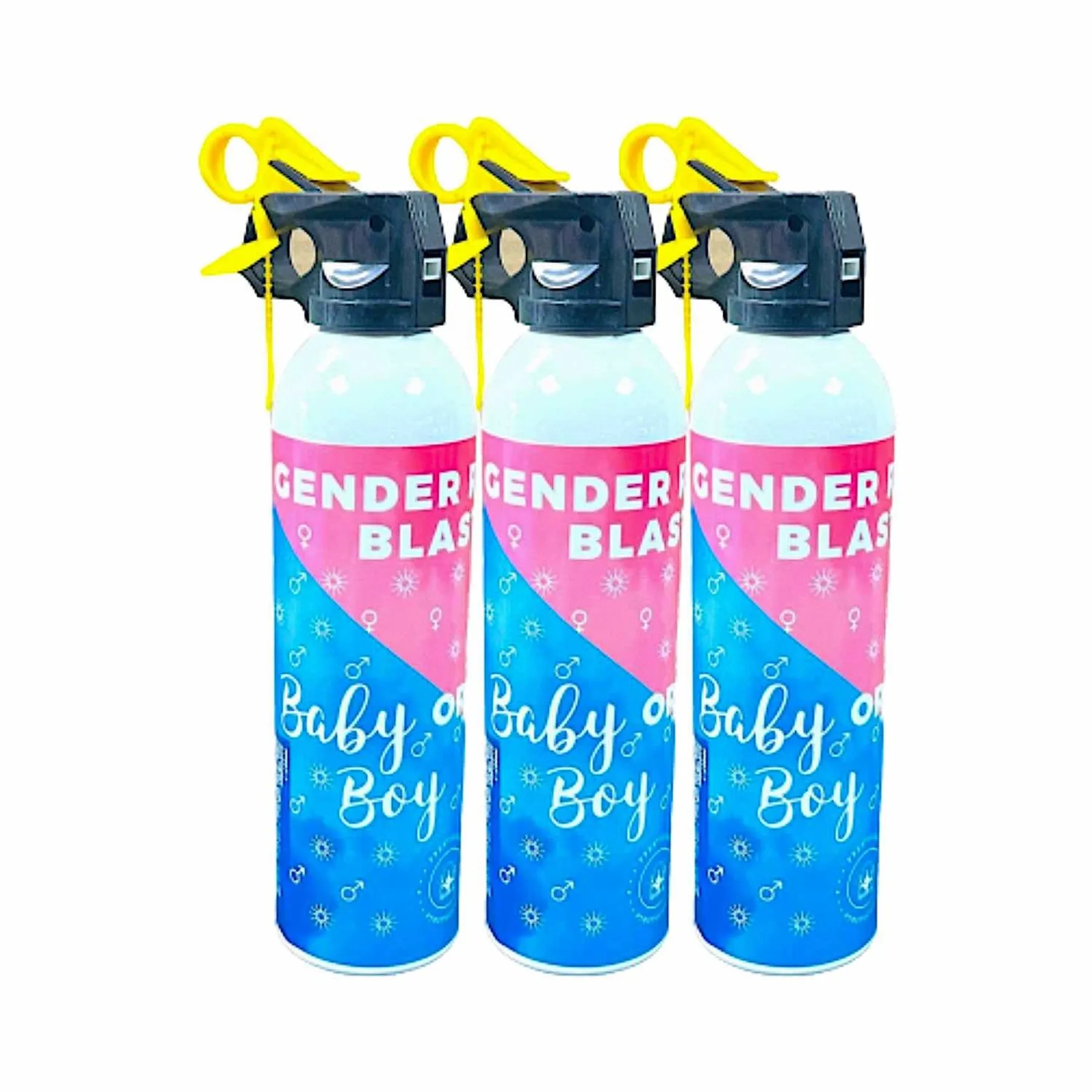 Gender reveal powder spray blaster Manchester Fireworks | 3 extinguishers