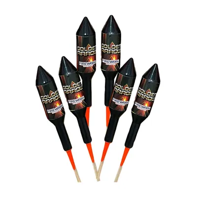 Pyromatics Rockets Golden Arrow Rockets | Absolute Fireworks | Fireworks For Sale Offers