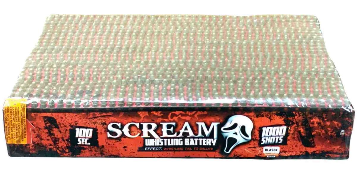 Scream 1000 shot whistler barrage from Klasek Fireworks