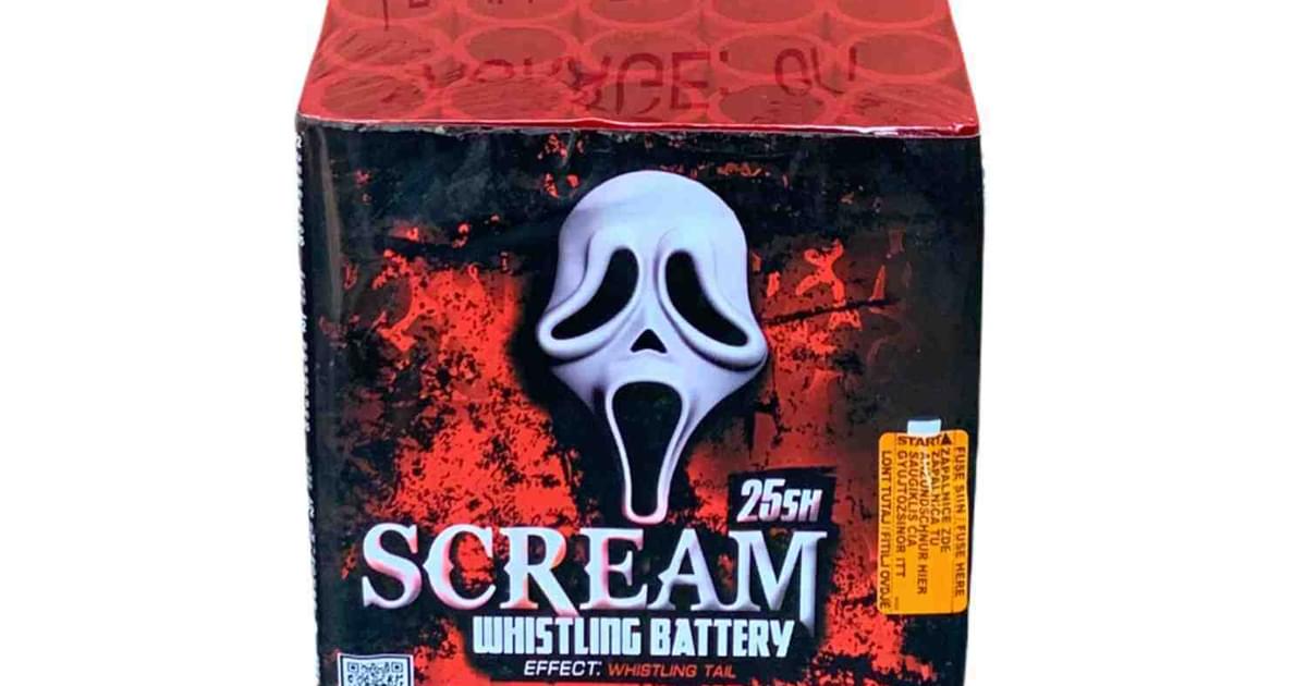 Scream 25 shot barrage from Klasek Fireworks