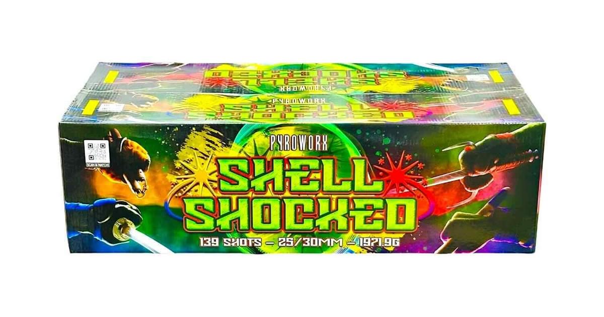 8lb Shell Firework Shell Shocked Compound Firework From Pyroworx Fireworks