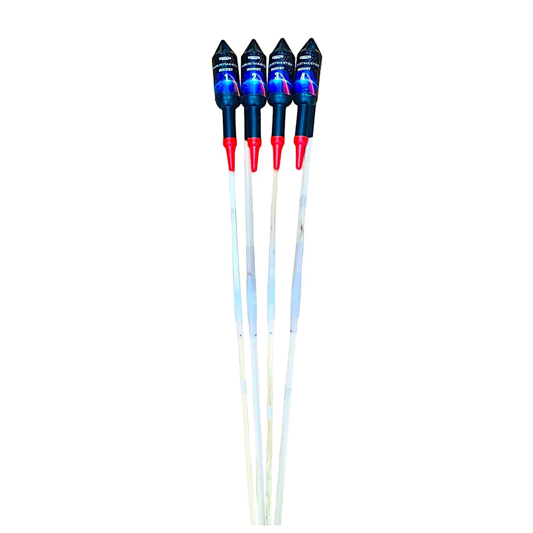 Thrust Master ROCKETS - 4 PACK Of Quality Large Firework Rockets