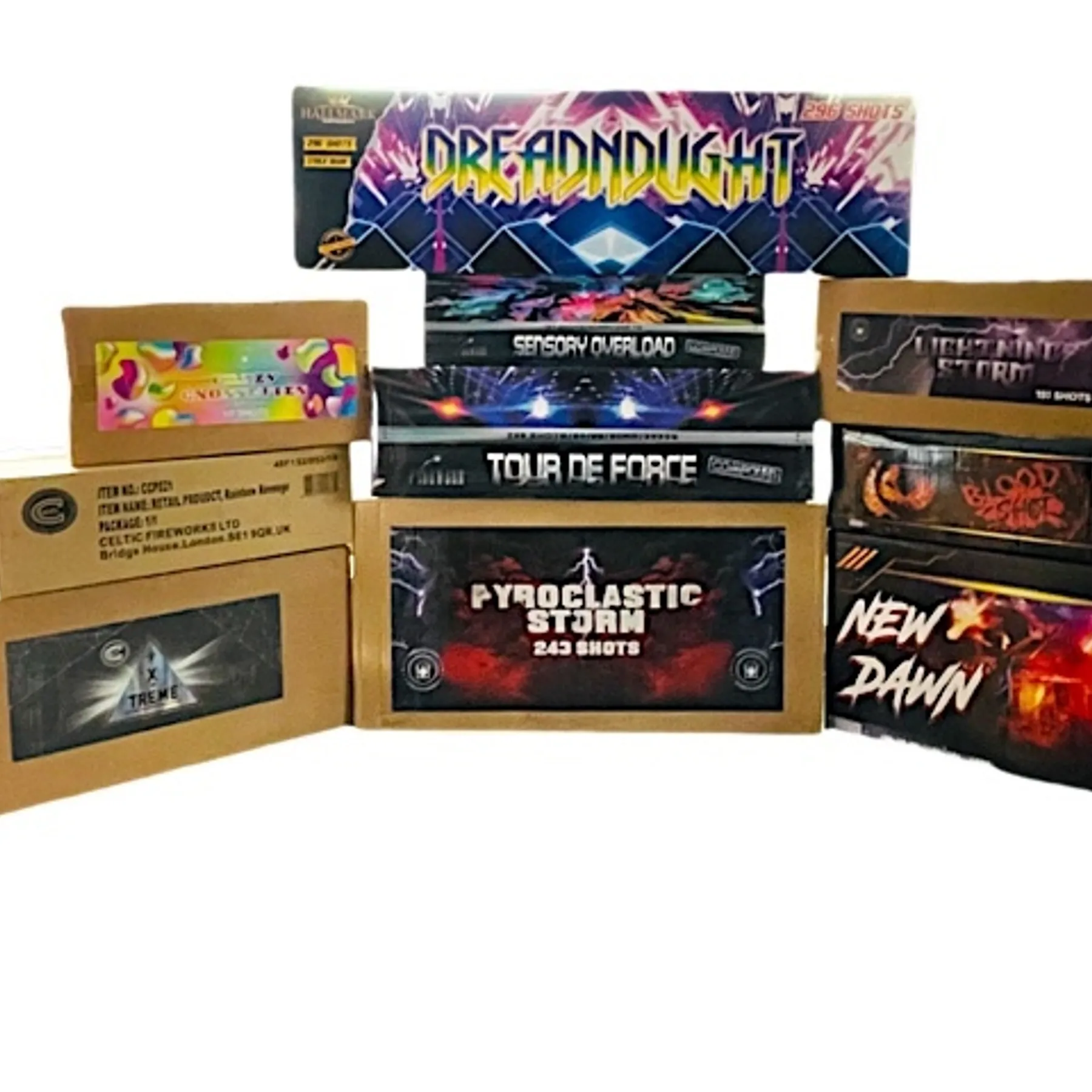 Collection Of 10 Compound fireworks