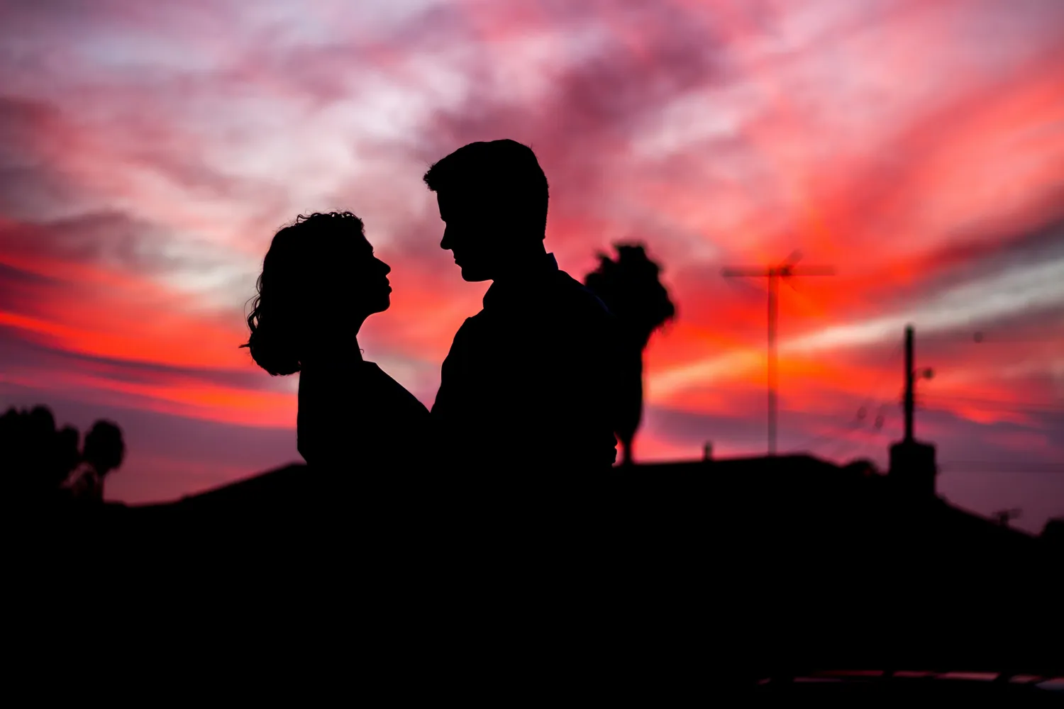 Couple sunset