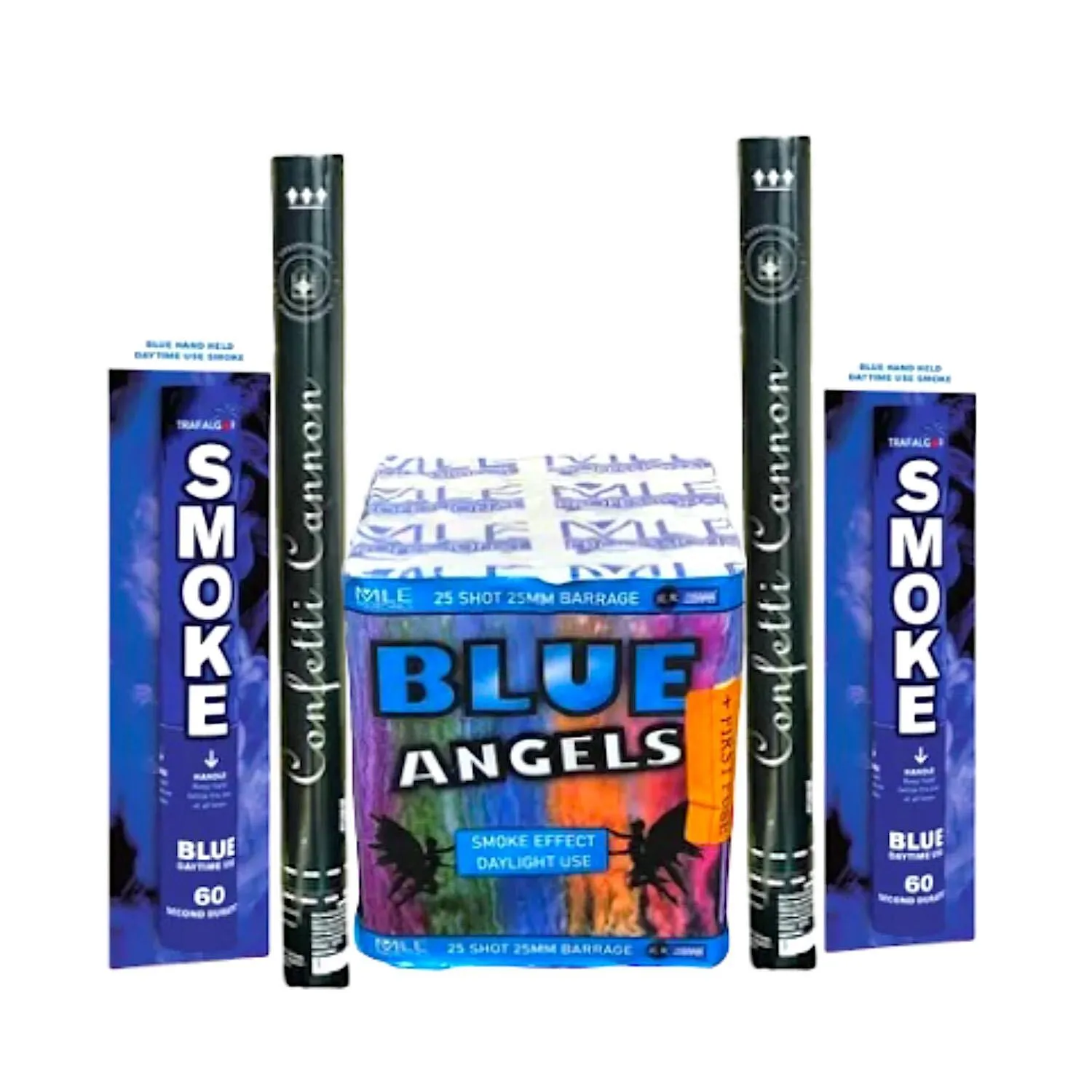 Gender reveal Blue confetti  and smokes Manchester Fireworks