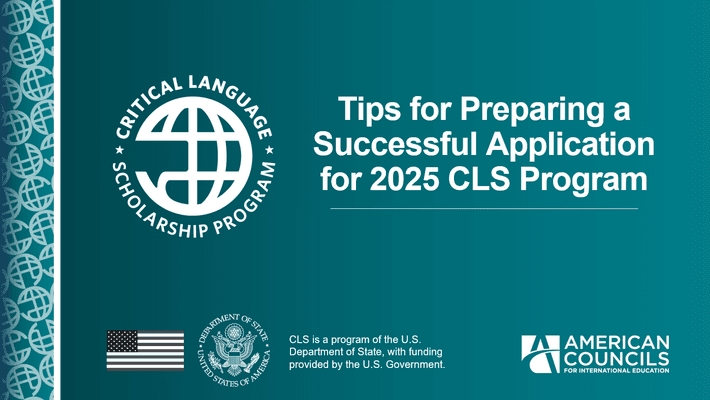 Cls Format CLS Advisor Roadmap - Critical Language Scholarship Program