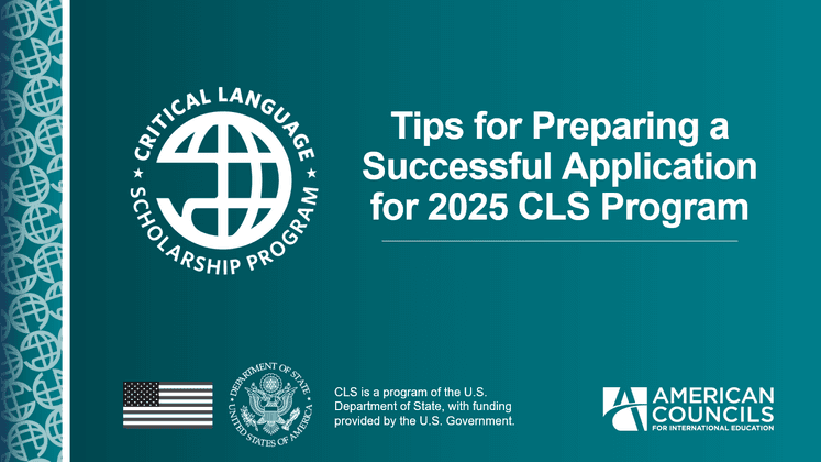 Applicant Resources - Critical Language Scholarship Program