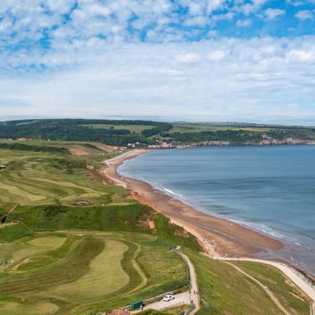 The rugged North Yorks coast less than an hour away