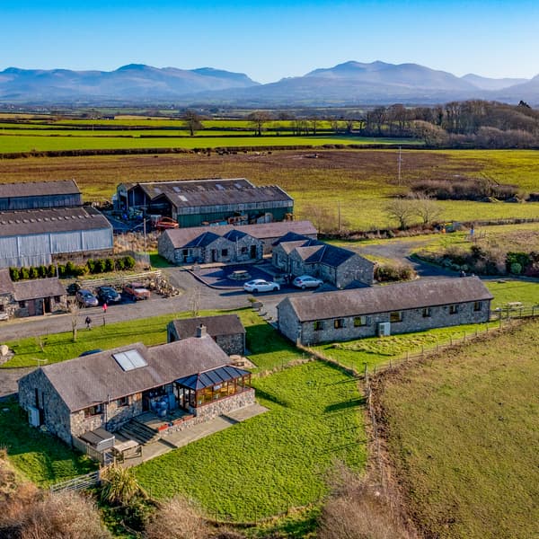 Aerial View of Glan Morfa Lodge