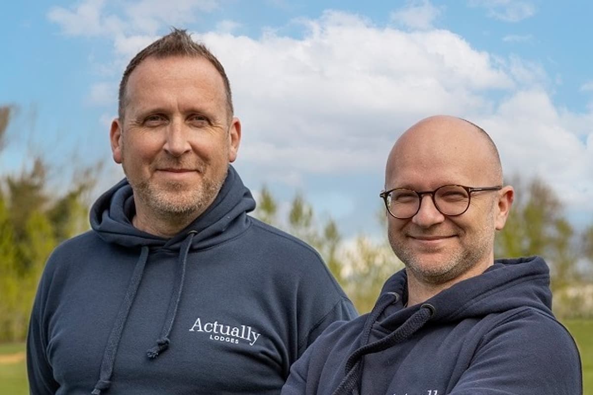 Andy Sutton and Rhodri Andrews featured image | Buyers reserve lodges worth over £2m as luxury retreat launches