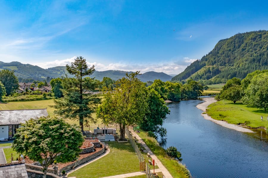Landscape view from Rwst holiday lodges of the Snowdonia National Park