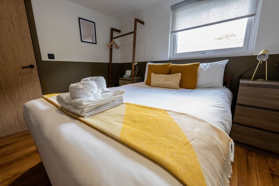 Luxuriously comfortable double bed