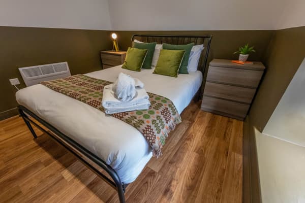 Main bedroom with comfortable double bed
