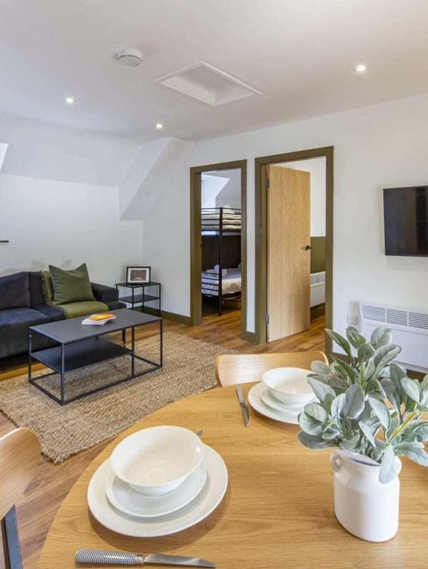 Open plan lodge accommodation