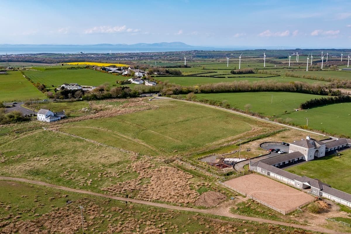 Lilly Hall aerial | Equestrian land near Cockermouth to be transformed into a luxury low-carbon staycation destination