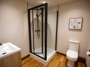 Mountain View Cottage | Modern Bathroom With Walk In Shower