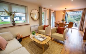 Mountain View Cottage | Spacious Living/Dining Area