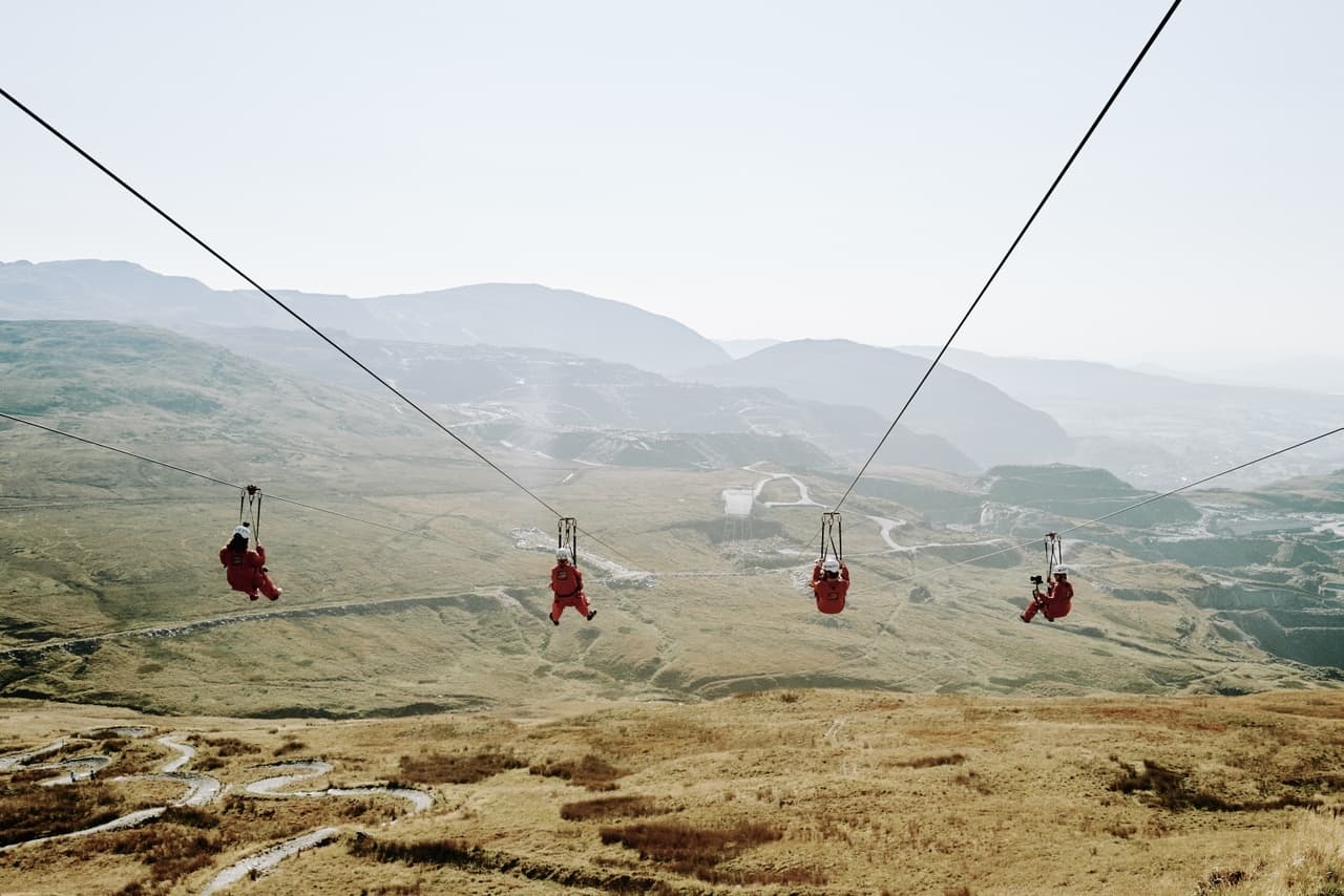 Zip World Llechwedd in Blaenau Ffestiniog