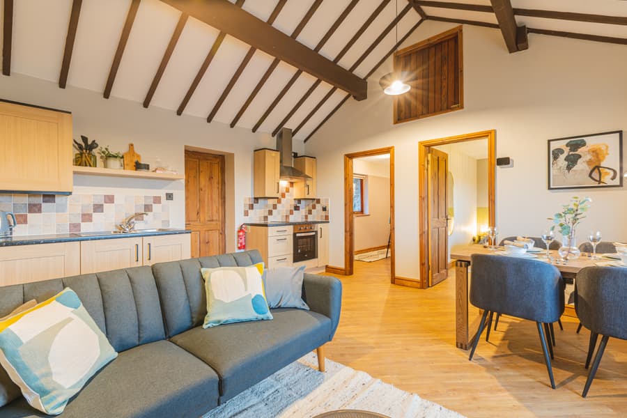 Robin Cottage Kitchen and Living Room