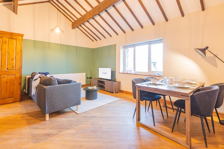 Swallow Cottage Living Room and Dining Table