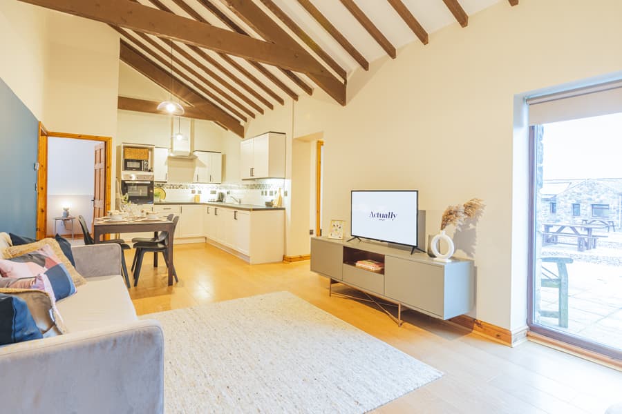 Swan Cottage Living Room and Kitchen