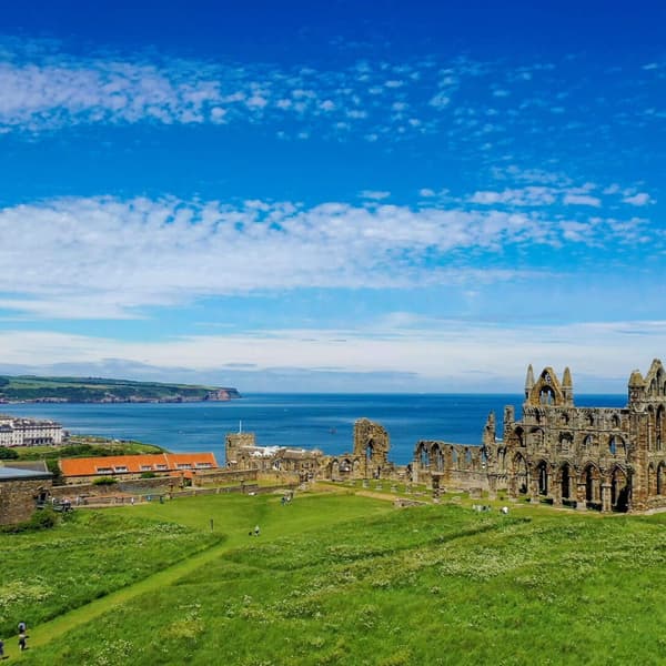 Seaside towns Scarborough and Whitby a short trip away