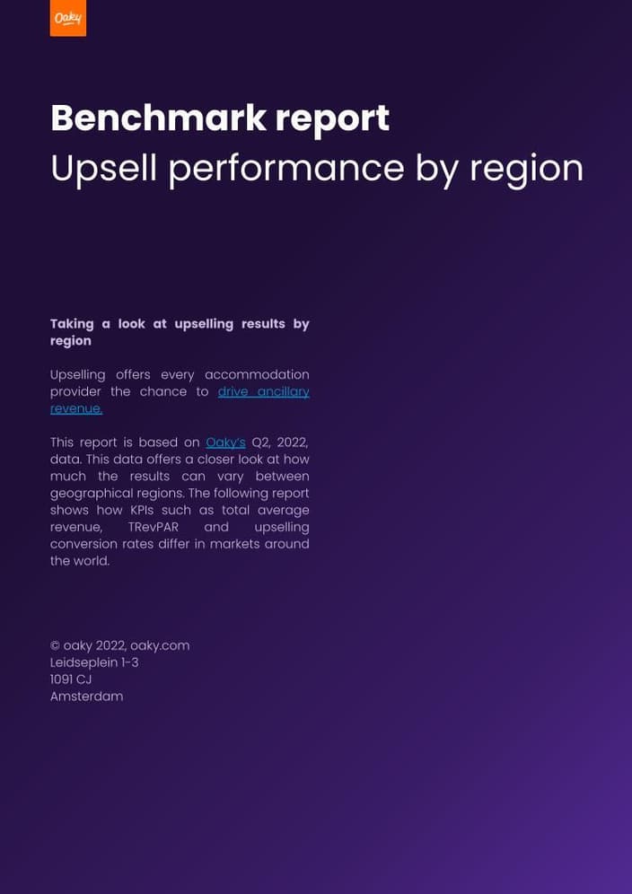 2 Benchmark report Upsell performance by region
