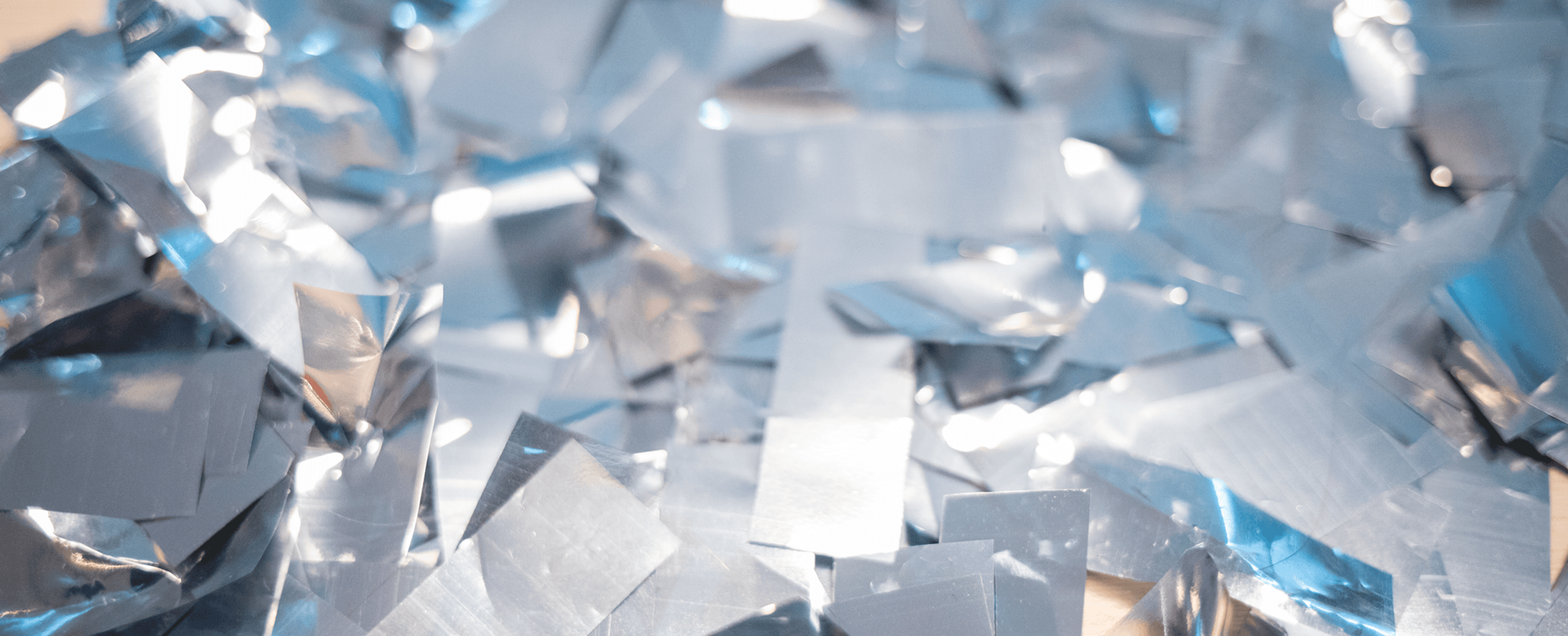 Silver confetti