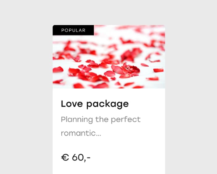 Upsell 3 2x Love package