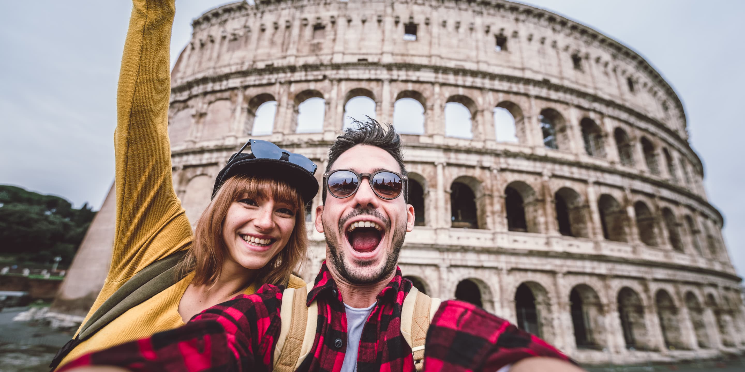 Couple of tourist take a selfie in front of the co 94 CFCGR