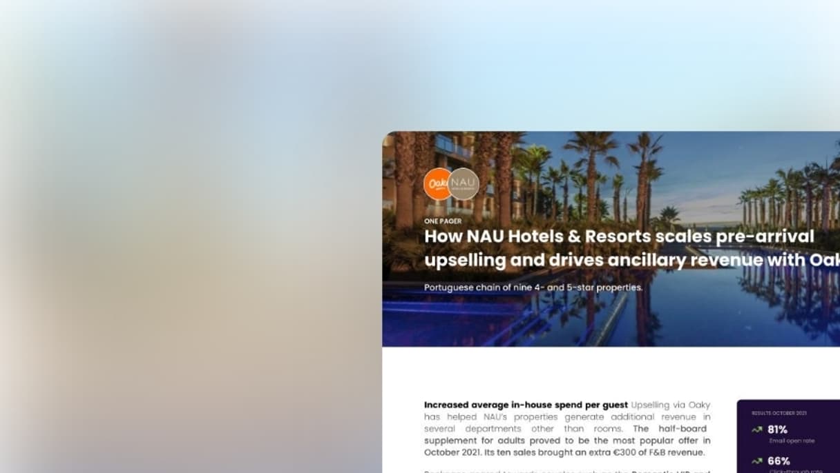 Case report NAU Hotels Resorts