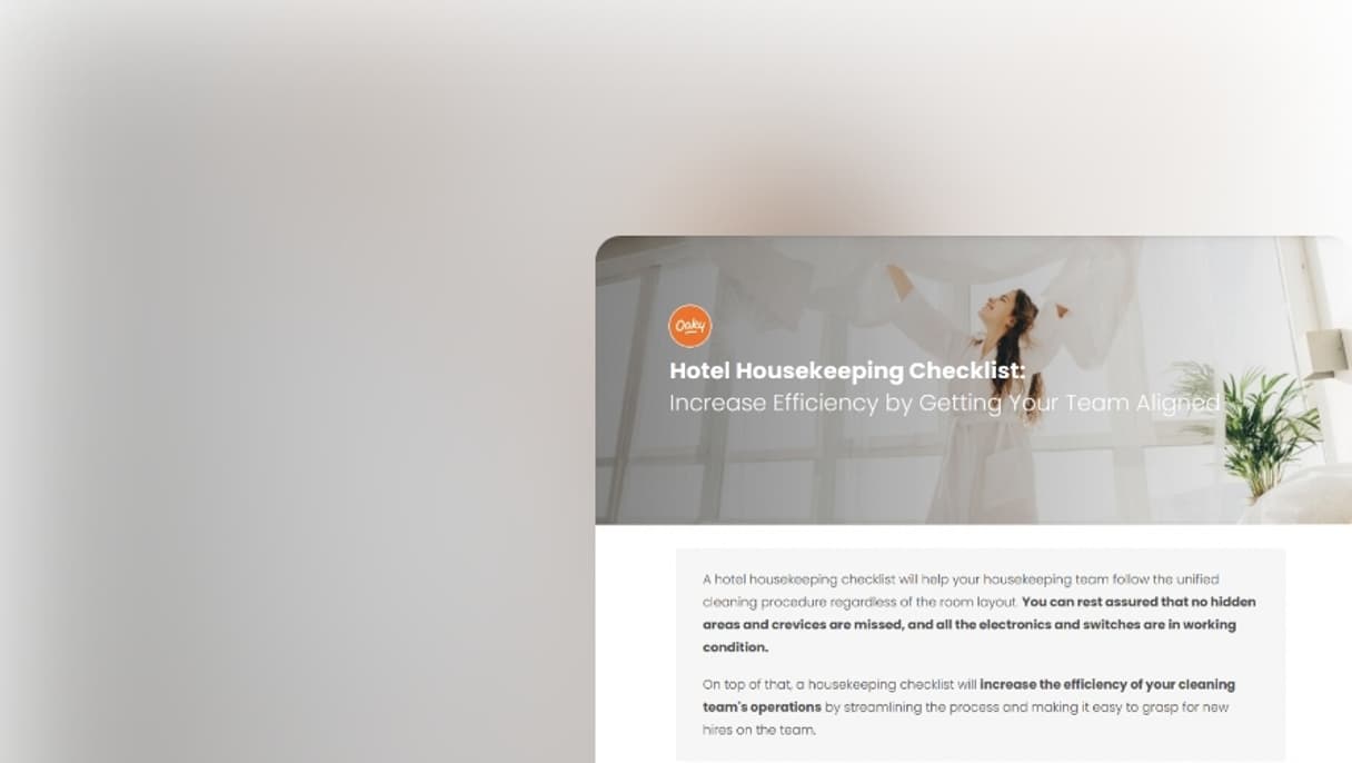 Hotel housekeeping checklist thumbnail