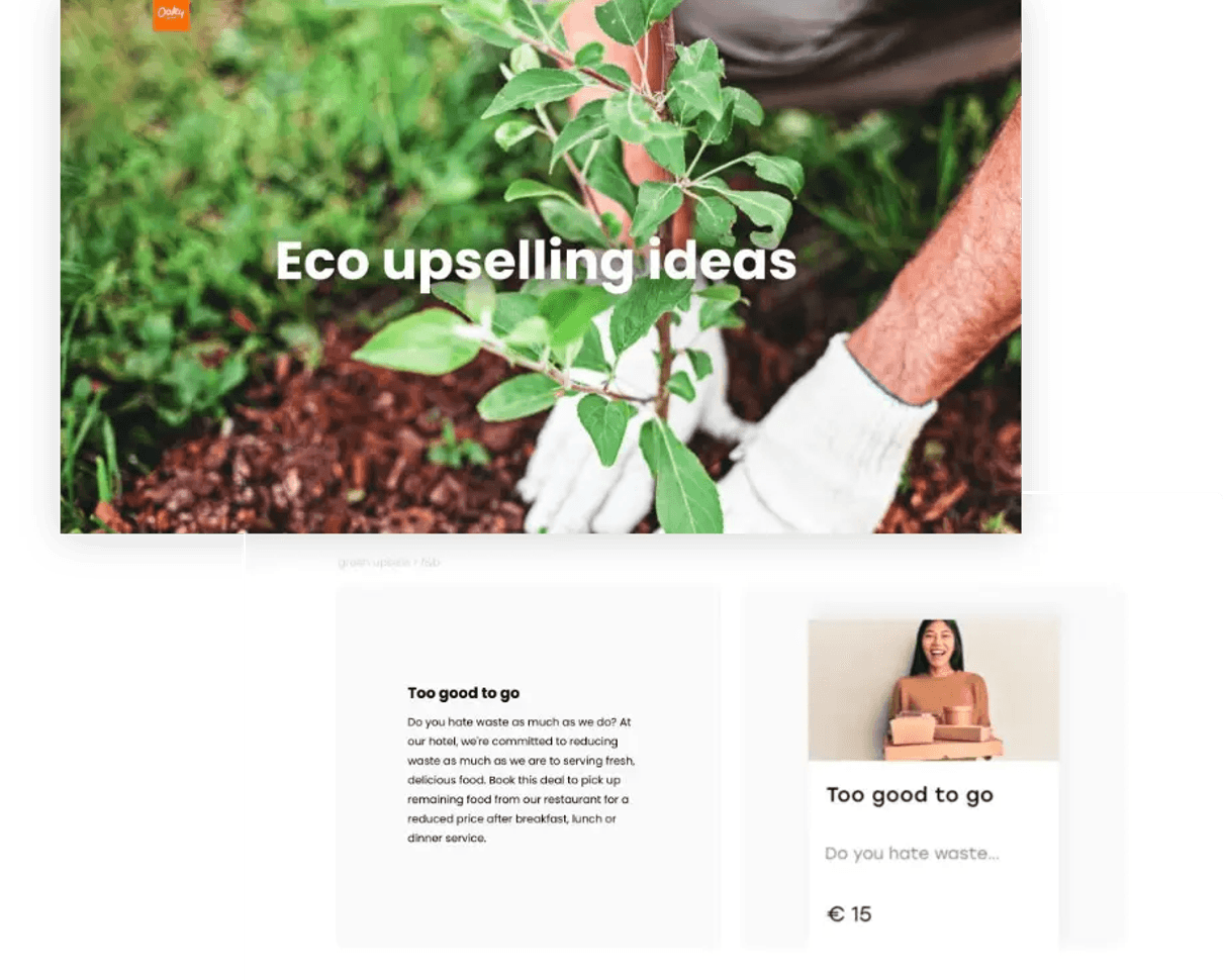Eco upsells