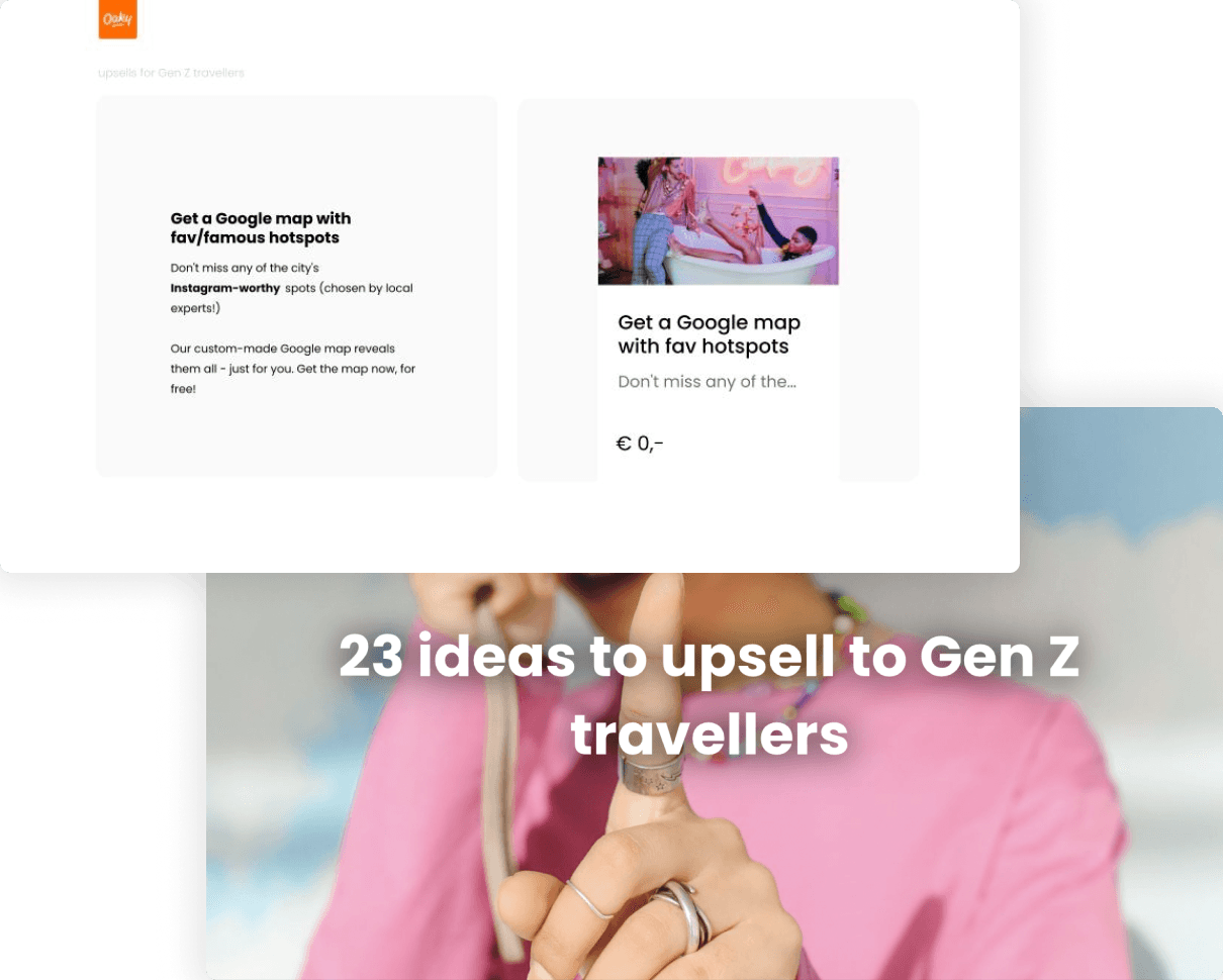 Upsell ideas for gen Zs