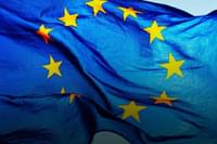 European Flag Waving Gradient